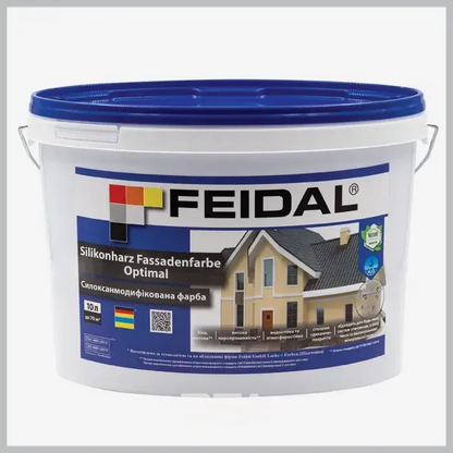 Силоксанмодифікована фасадна фарба Feidal Silikonharz Fassadenfarbe Optimal
