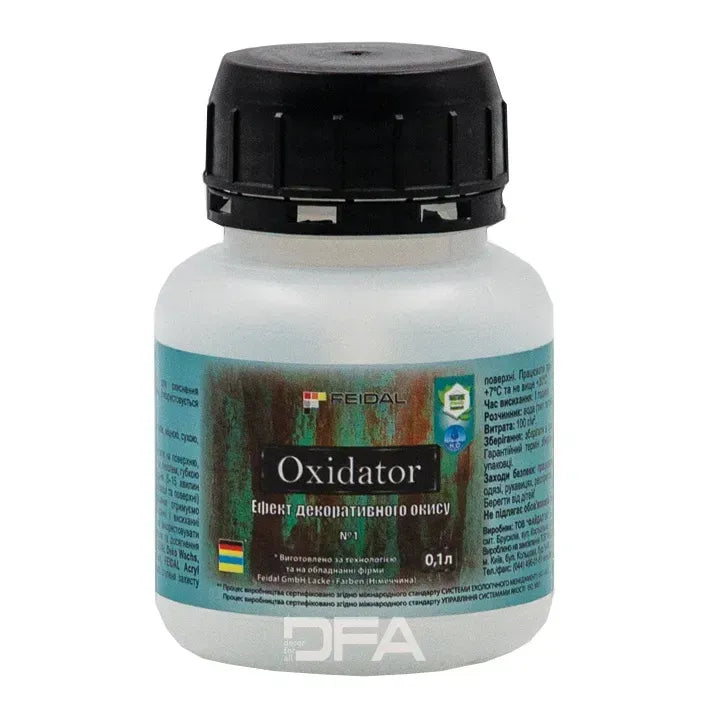 Ефект декоративного окису Feidal Oxidator №1 Блакитно-бірюзовий: Ваш ключ до унікального дизайну, 0,1л
