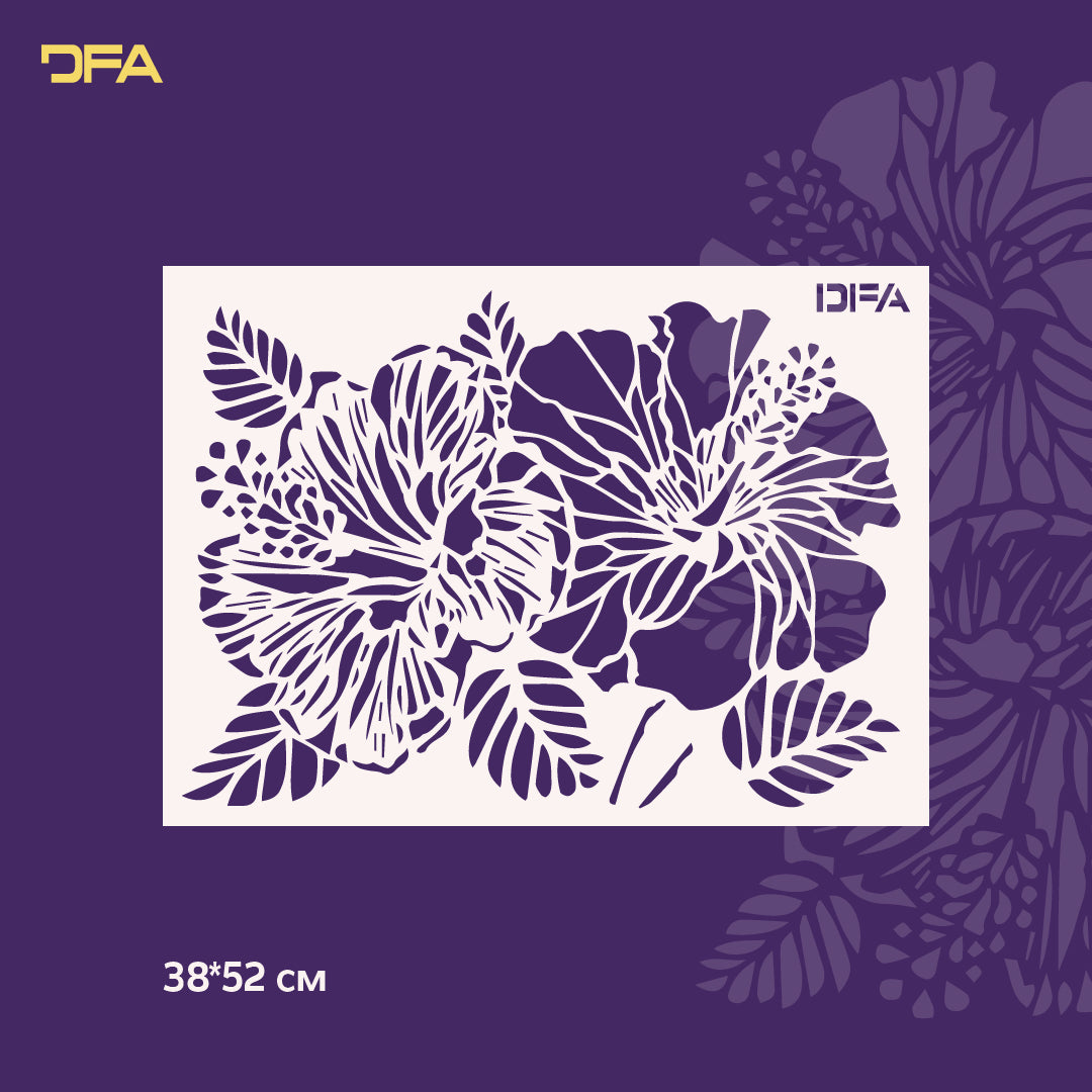 Трафарет природа DFA для штукатурки та фарби 0.3-1 мм (Р00155)