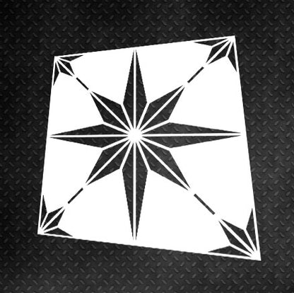 Трафарет DFA Зірка, для штукатурки і фарби 0,3-1мм (K00039)