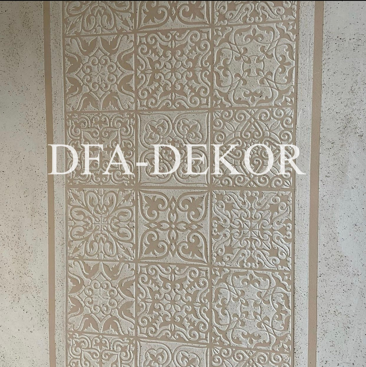 Трафарет багаторазовий DFA Квадратні візерунки для штукатурки та фарби 0,3-1мм (K00006)