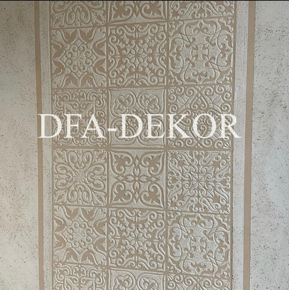 Трафарет багаторазовий DFA Квадратні візерунки для штукатурки та фарби 0,3-1мм (K00006)