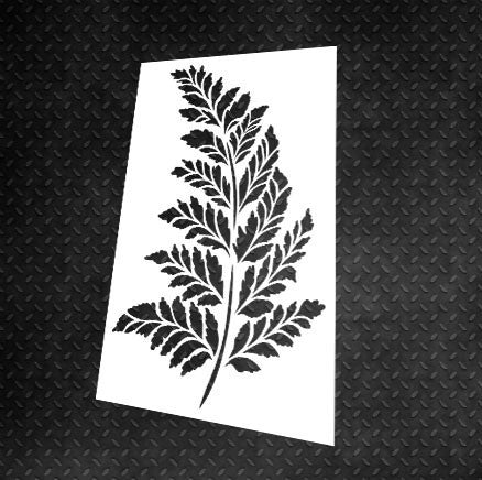 Трафарет DFA багаторазовий Природа листок Папороть для штукатурки та фарби 0,3-1мм (Р00097)