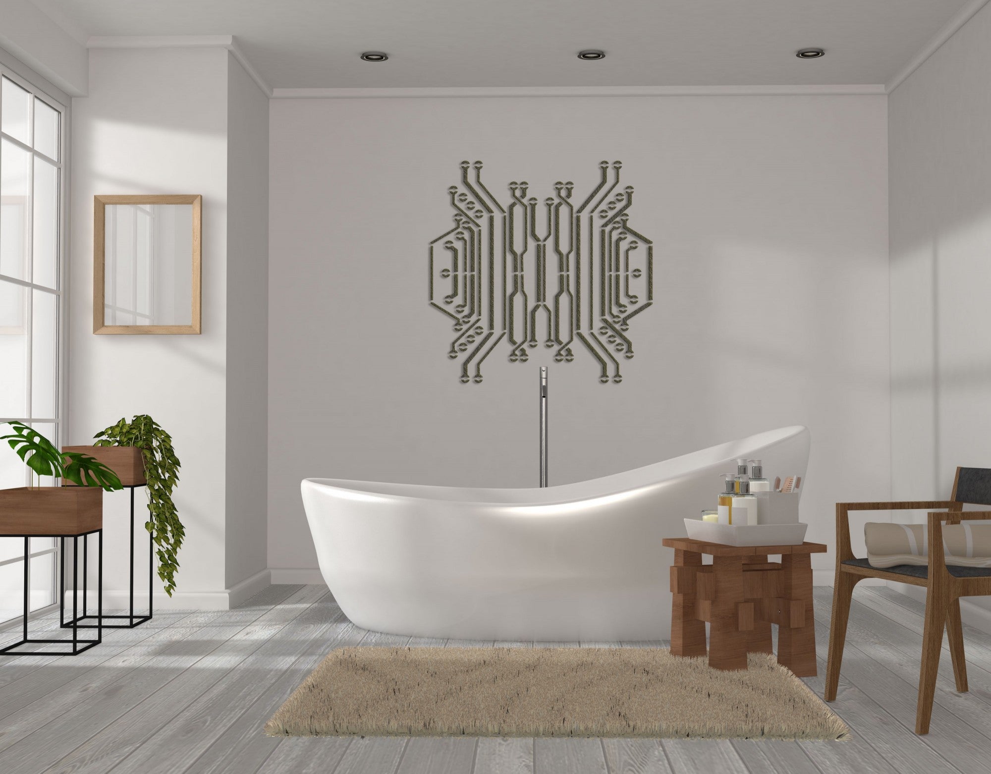 Трафарет багаторазовий для декоративної штукатурки Loft 13 Схема (L00013)