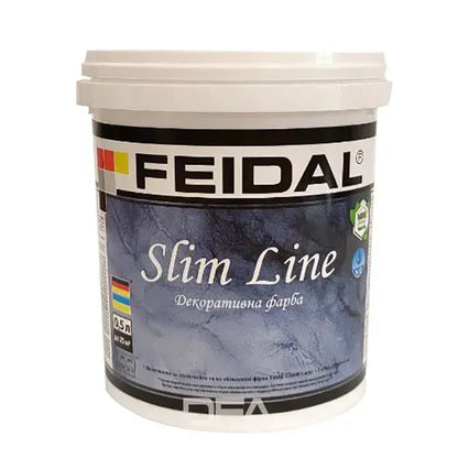 Декоративна фарба Feidal Slim Line біла – ефект натурального мармуру для ваших стін