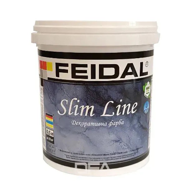 Декоративна фарба Feidal Slim Line біла – ефект натурального мармуру для ваших стін