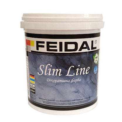 Декоративна фарба Feidal Slim Line біла – ефект натурального мармуру для ваших стін