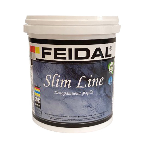 Декоративна фарба Feidal Slim Line біла – ефект натурального мармуру для ваших стін