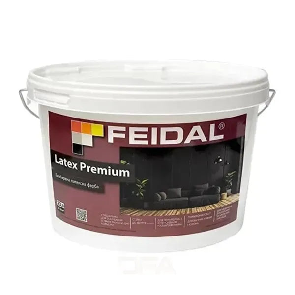 Фарба Feidal Latex Premium TR безбарвна глибокоматова: Ідеальна база для ваших унікальних кольорів