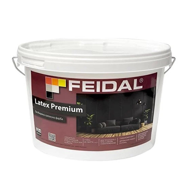 Фарба Feidal Latex Premium TR безбарвна глибокоматова: Ідеальна база для ваших унікальних кольорів