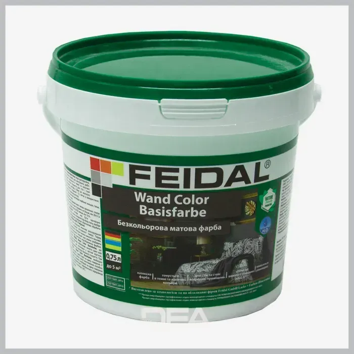 Латексна безкольорова фарба Feidal Wand Color Basisfarbe