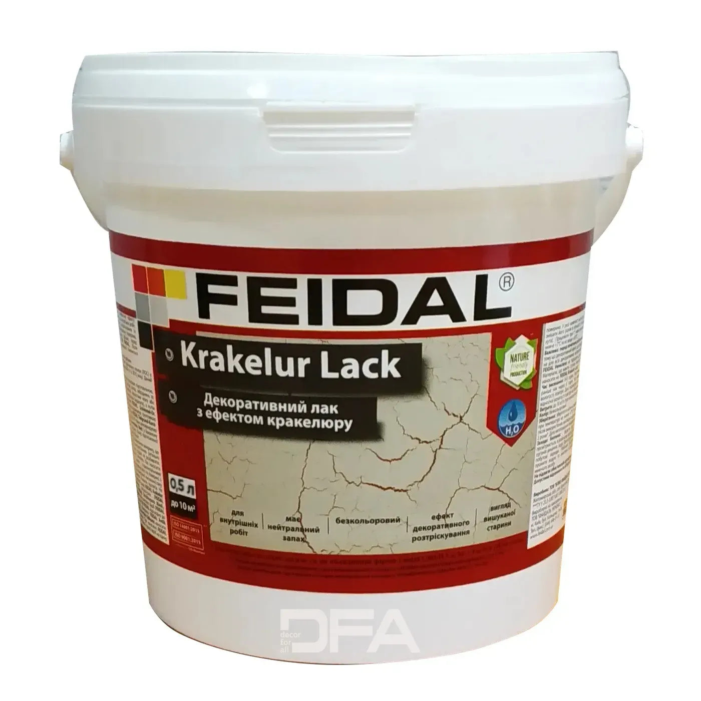 Декоративний лак з ефектом кракелюру Feidal Krakelur Lack, 1л
