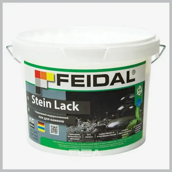 Акриловий водорозчинний лак для каменю Feidal Stein Lack