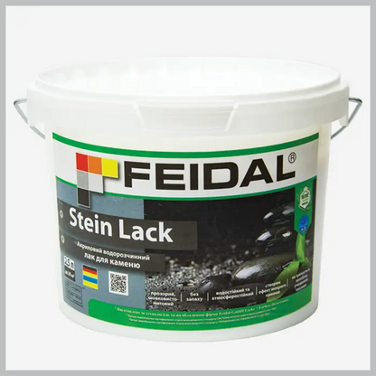 Акриловий водорозчинний лак для каменю Feidal Stein Lack