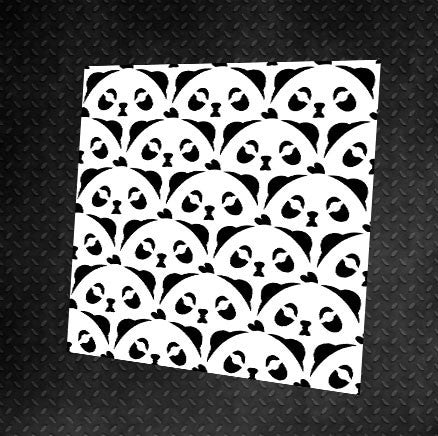 Трафарет DFA багаторазовий для штукатурки та фарби 0,3-1мм Панди (E00014)
