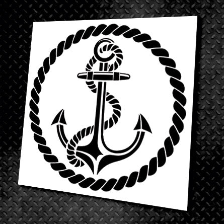 Трафарет DFA для декору Круглий візерунок 44 Якір для штукатурки та фарби 0,3-1мм (С00044), 1мм - Під штукатурку