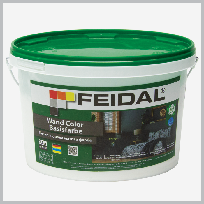 Латексна безкольорова фарба Feidal Wand Color Basisfarbe