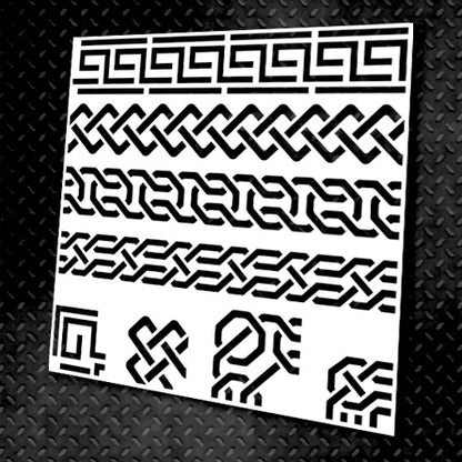 Трафарет DFA Бордюр, для штукатурки і фарби 0,3-1мм (B00001)