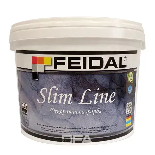 Декоративна фарба Feidal Slim Line біла – ефект натурального мармуру для ваших стін