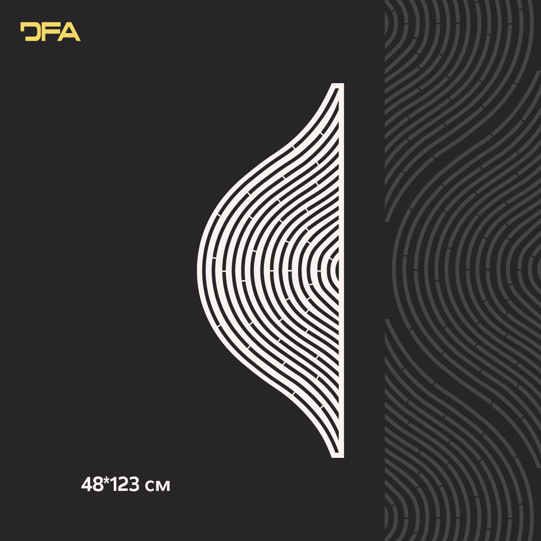 Трафарет DFA для декору Геометрія для штукатурки та фарби 0.3-1 мм (G00149)