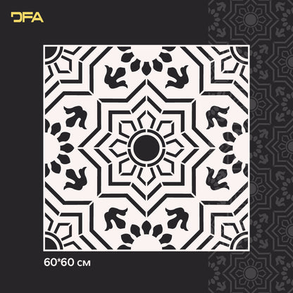 Трафарет DFA Квадратний візерунок, для штукатурки і фарби 0,3-1мм (K00103)