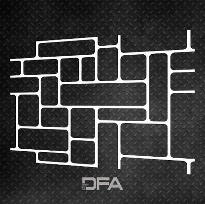 Реалістична кладка на акцентній стіні – трафарет DFA Фасадний Камінь 0.3-1 мм (F00006-d)