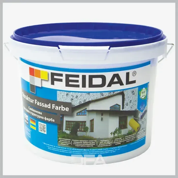 Силіконова фасадна структурна фарба Feidal Struktur Fassad Farbe