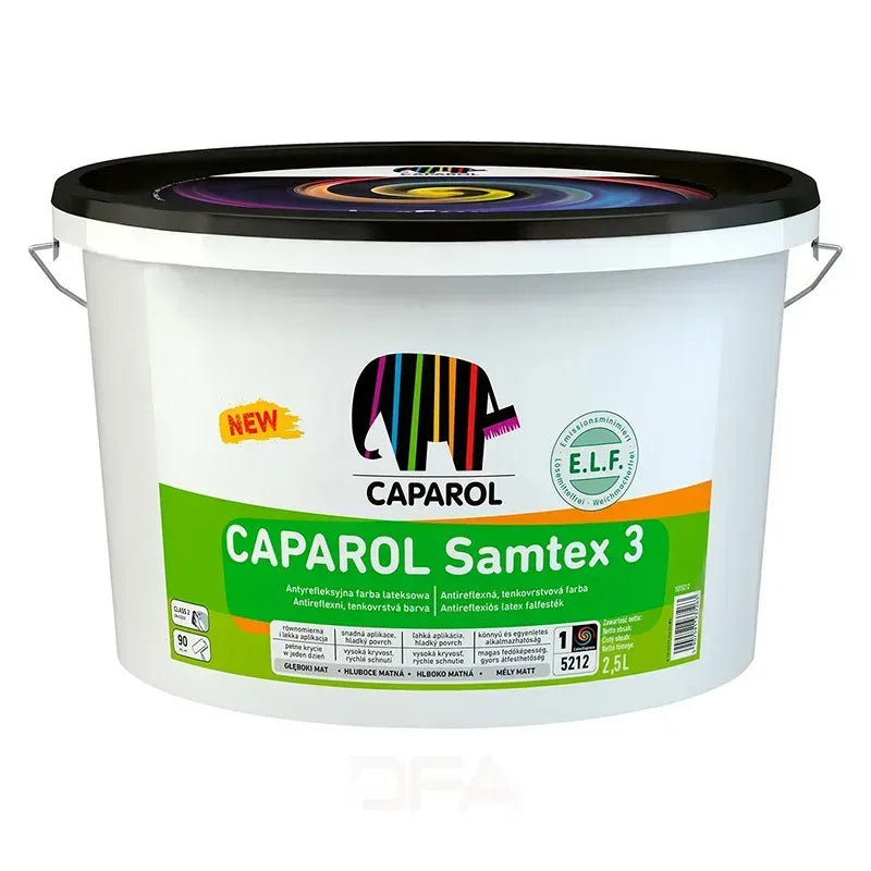 Латексна інтер'єрна фарба Caparol Samtex 3 База 1 E.L.F. глибоко-матова