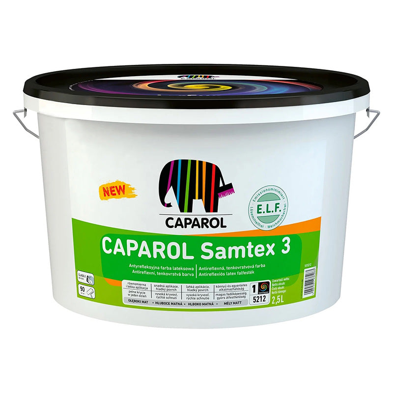 Латексна інтер'єрна фарба Caparol Samtex 3 База 1 E.L.F. глибоко-матова
