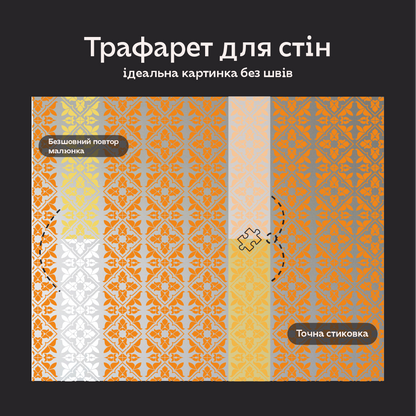 Трафарет DFA Вишиванка в етно стилі для штукатурки та фарби 0.3-1мм (Z00089)