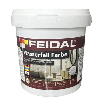 Інтер’єрна фарба Feidal Wasserfall Farbe глибокоматова біла – водовідштовхувальний ефект лотоса для стильного інтер’єру