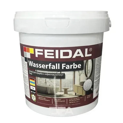 Інтер’єрна фарба Feidal Wasserfall Farbe глибокоматова біла – водовідштовхувальний ефект лотоса для стильного інтер’єру