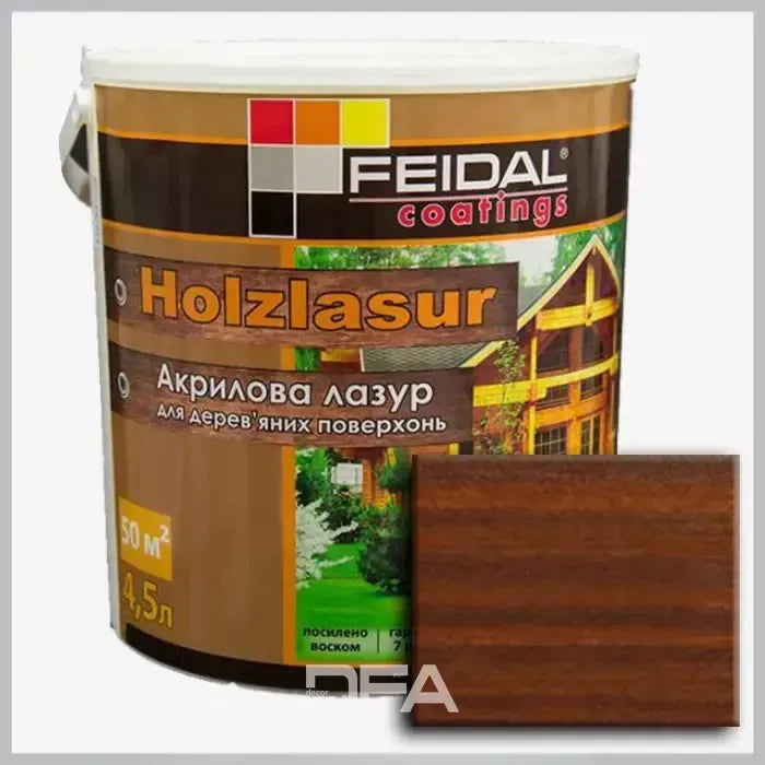 Акрилова лазур Holzlasur Feidal (горіх)