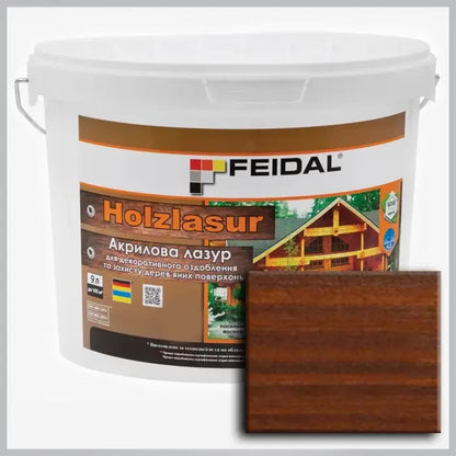 Акрилова лазур Holzlasur Feidal (горіх)