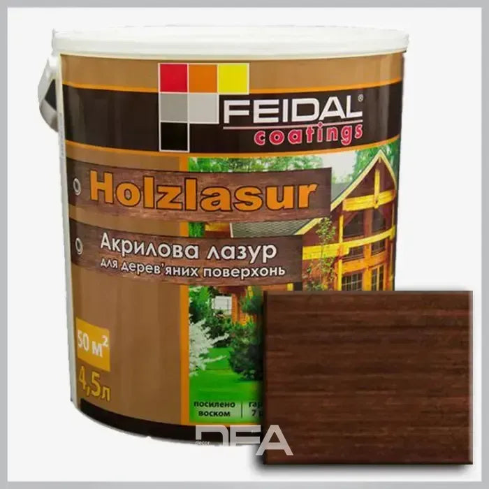 Акрилова лазур Holzlasur Feidal (палісандр)