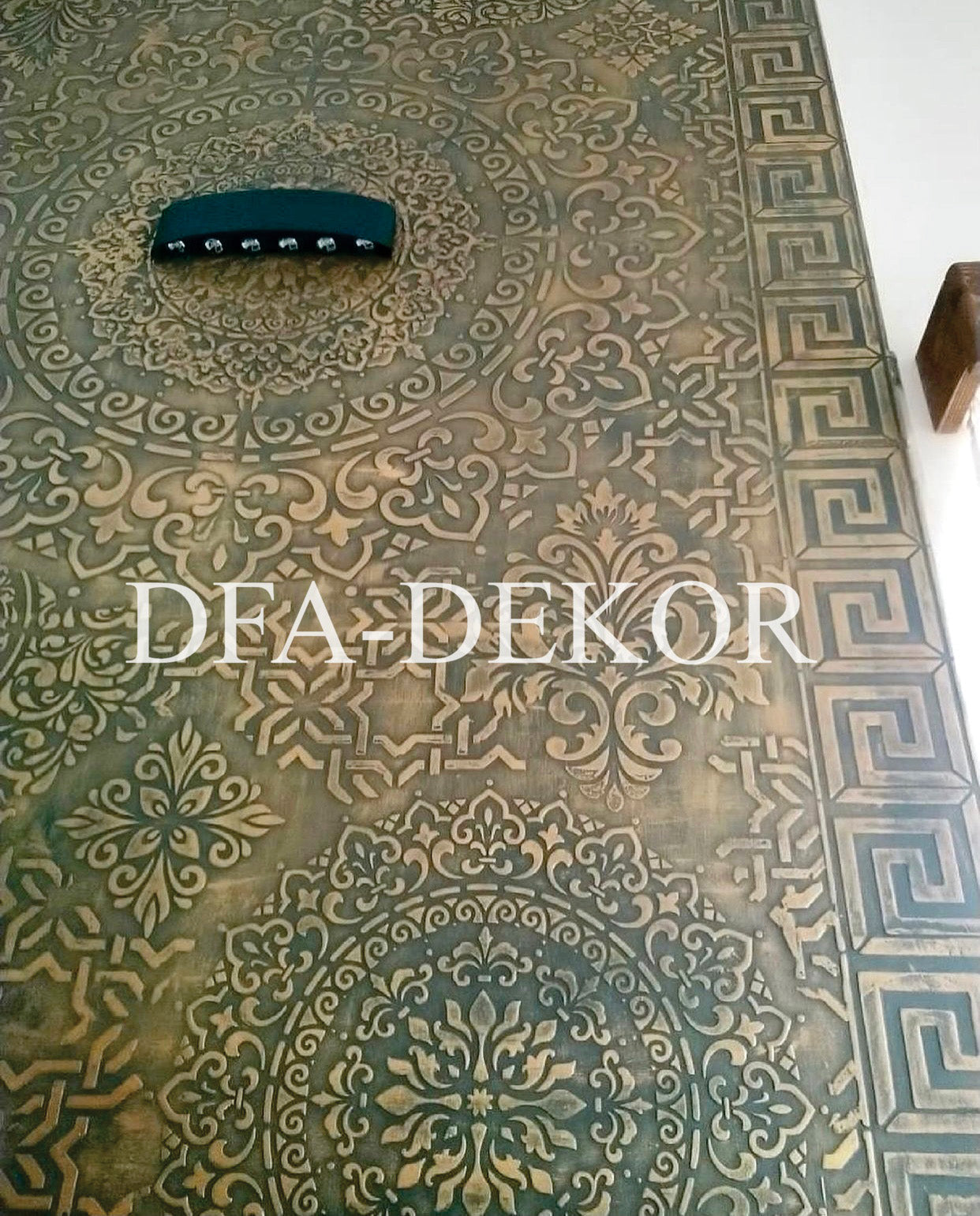 Багаторазоовий трафарет для декору DFA Бордюр, для шпаклівки і фарби, 0,3-1мм (B00005)