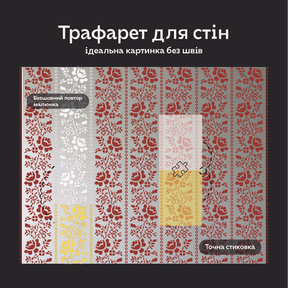 Етно Трафарет DFA Вишиванка для штукатурки та фарби (Z00003)