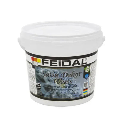 Декоративна фарба з ефектом сатину Feidal Satin Dekor Weiss