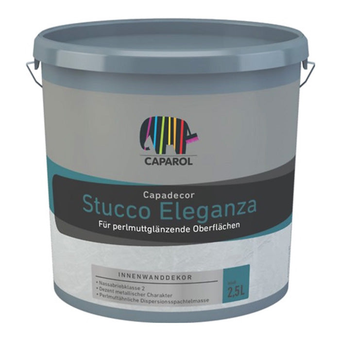 Декоративна шпаклівка інтер'єрна Caparol Stucco Eleganza акрилатна сяюча з металевим ефектом 2,5 л, 2,5л