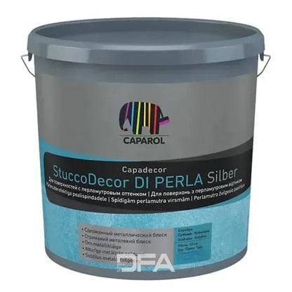 Декоративна шпаклівка інтер'єрна Caparol StuccoDecor Di Perla Silber акрилова оксамитова з металевим блиском