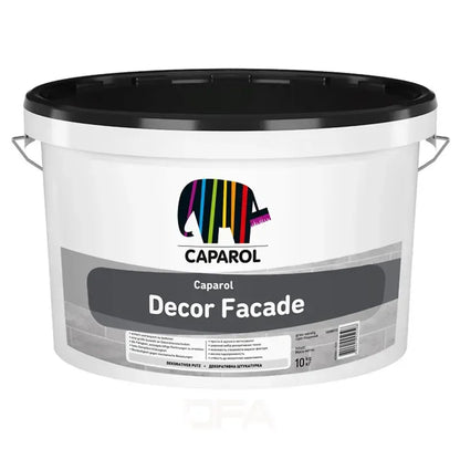 Декоративна шпаклівка травертин Caparol Decor Facade сіра 10 кг, 10кг