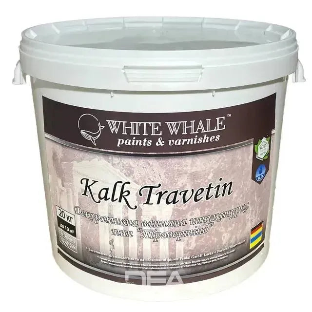 Декоративна вапняна штукатурка White Whale Kalk Traverrtino