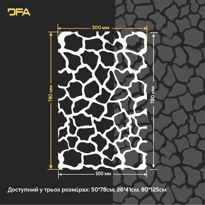 DFA Камʼяна кладка трафарет – швидкий і ефектний спосіб декорувати стіни штукатуркою 1 мм (F00020), 1мм - Під штукатурку