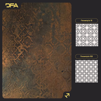 DFA набір 2 трафарети: Геометричний декор своїми руками 0.3-1 мм (N00202)