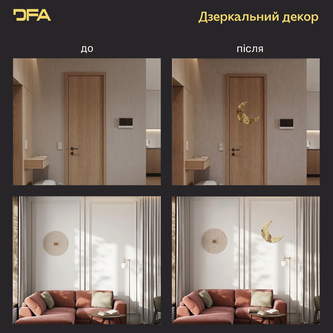 Дизайнерський декор «Східний Місяць»: витончене мереживо та блиск (YA00065)