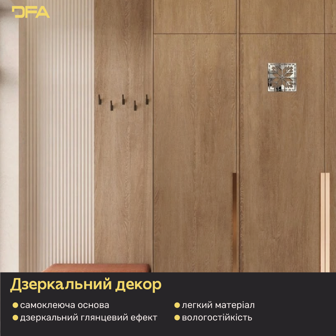 Дзеркальне панно Вишиванка: традиційний оберіг у сучасному виконанні, 1 шт/2 шт/4 шт (YA00104)