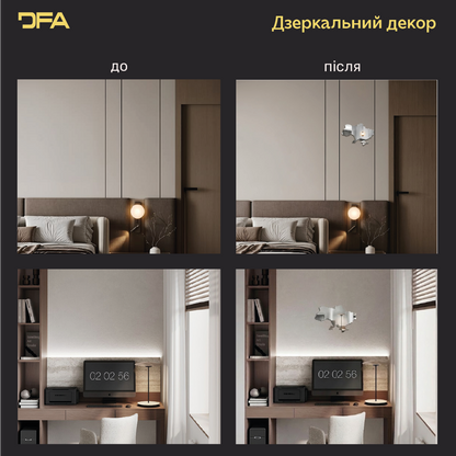 Дзеркальний декор DFA Карта України: символ єдності в вашому домі (YA00041)