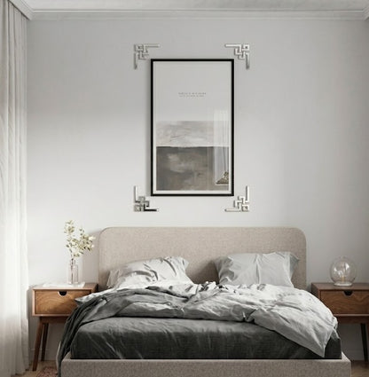 Дзеркальний декор DFA Кутовий візерунок – візуальне розширення простору та стиль 2 шт/4 шт (YA00035)