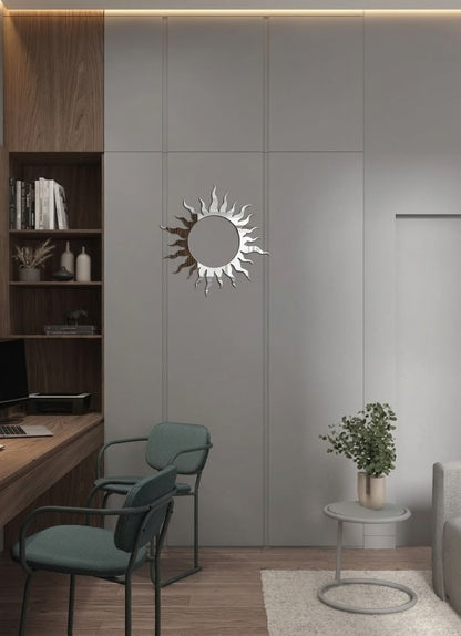 Дзеркальний декор «Сонце»: сяючий акцент вашого інтер'єру (YA00052)