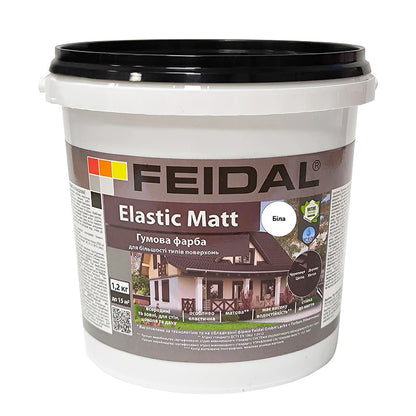 Feidal Elastic Matt біла матова – сучасна гумова фарба для довговічного покриття